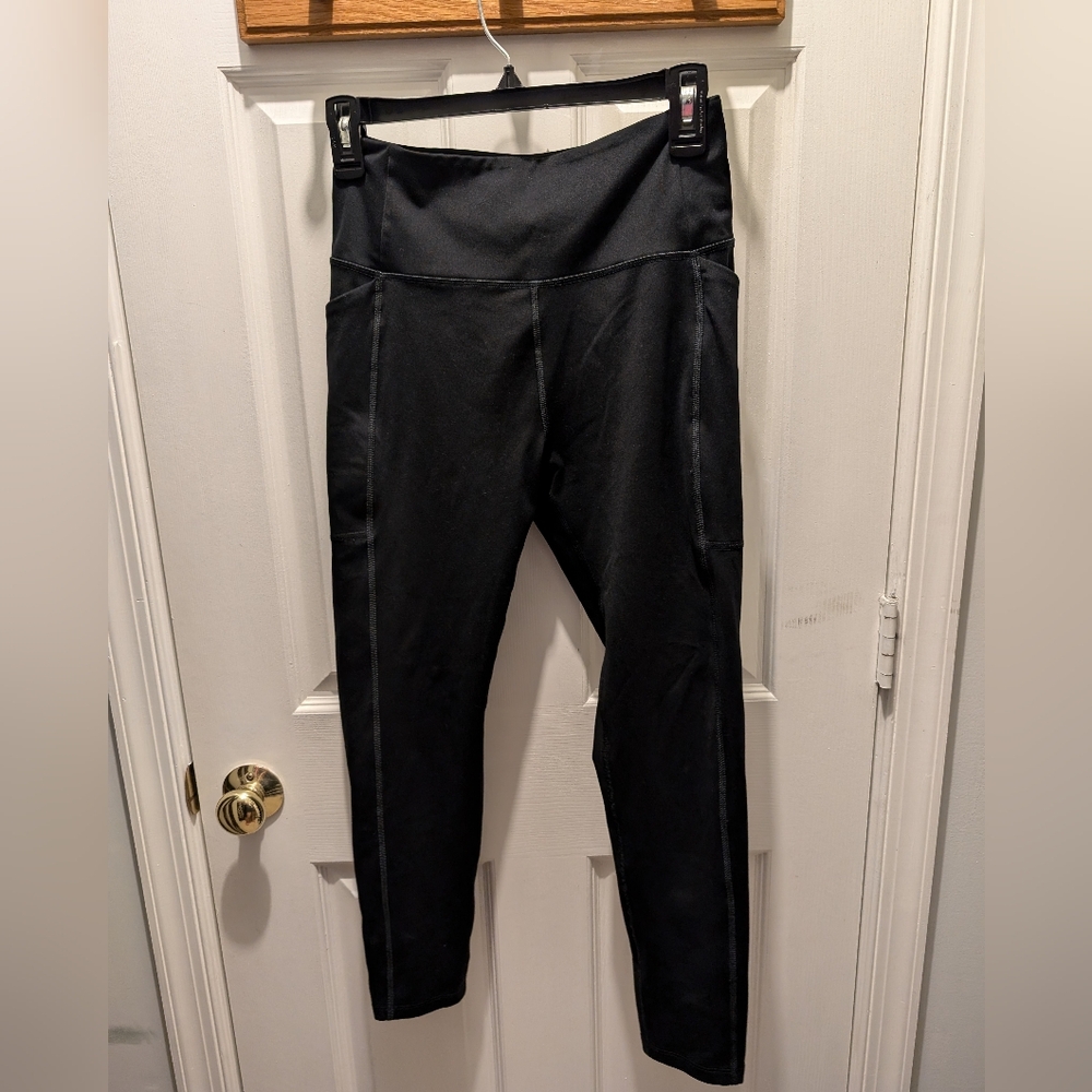 Girlfriend Collective Black Compressive Pocket Legging 23 3/4in inseam (cropped)